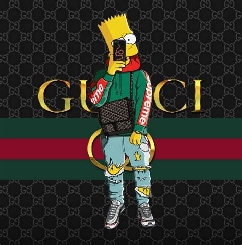 bart simpson gucci|bart simpson gucci background.